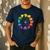 Unique For Artists By ADS Color Wheel Educational Art Teacher Dog Themed Artist Small Men's Casual T-Shirt Navy Unique For Artists By ADS Color Wheel Educational Art Teacher Dog Themed Artist Small Men's Casual T-Shirt Navy