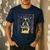 Vintage Boston Terrier Dog Men's Casual T-Shirt Navy