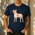 Vintage Floral Boston Terrier For Dog Lover Men's Casual T-Shirt Navy