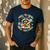 Weird Teachers Build Character Raccoon Colourful Floral Men's Casual T-Shirt Navy