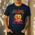 Will Trade Students For Candy Teacher Cute Halloween Pumpkin Men's Casual T-Shirt Navy