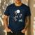 Xmas Tree Santa Riding Boston Terrier Christmas Men's Casual T-Shirt Navy