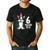 6 Years Old Birthday Boston Terrier Dog Lover 6th Party Kid Men's Casual T-Shirt Black
