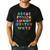 ABC Cute Monster Alphabet Halloween Teacher Costume Kids Men's Casual T-Shirt Black