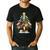 Art Christmas Tree Merry Christmas Artist Art Teacher Men's Casual T-Shirt Black Art Christmas Tree Merry Christmas Artist Art Teacher Men's Casual T-Shirt Black