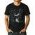 Astronaut Purple Moon Swing NASA Space Science Teacher Men's Casual T-Shirt Black
