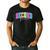 Back To School Neon Checkered Second Grade Colorful Teacher Men's Casual T-Shirt Black