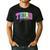 Back To School Neon Checkered Third Grade Colorful Teacher Men's Casual T-Shirt Black Back To School Neon Checkered Third Grade Colorful Teacher Men's Casual T-Shirt Black
