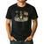Boston Terrier 4th Of July US American Flag Dog Patriotic Men's Casual T-Shirt Black