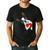Boston Terrier Bostie Dog Kids Women Girls Men's Casual T-Shirt Black