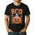 Boston Terrier Costume On Pumpkin Halloween Boston Terrier Men's Casual T-Shirt Black