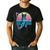 Boston Terrier Dad Retro Men's Casual T-Shirt Black