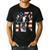 Boston Terrier Dog American Flag 4th Of July Patriotic Puppy Men's Casual T-Shirt Black