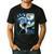 Boston Terrier Dog Art Van Gogh Starry Night Boston Terrier Men's Casual T-Shirt Black