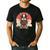 Boston Terrier Dog Japanese Style Samurai Dogs Men's Casual T-Shirt Black