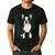 Boston Terrier Dog Motif Pet Art Boston Terrier For Men Women Kids Men's Casual T-Shirt Black