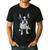 Boston Terrier Dog Motif Pet Art Boston Terrier Men Women Kids Men's Casual T-Shirt Black