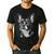 Boston Terrier Dog Motif Pet Illustration Boston Terrier For Men Women Kids Men's Casual T-Shirt Black