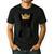 Boston Terrier Dog Wearing Crown For Men Women Girls Kids Men's Casual T-Shirt Black