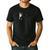 Boston Terrier EKG Heartbeat Heart Line Dog Lovers Men's Casual T-Shirt Black