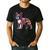 Boston Terrier Floral Dog Lover Vintage Distressed For Men Women Kids Men's Casual T-Shirt Black