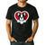 Boston Terrier Heart Cute Puppy Lover Or Dog Owner Men's Casual T-Shirt Black
