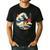 Boston Terrier Japanese Kanagawa Wave Surf Loyal Dog Men Women Kids Men's Casual T-Shirt Black