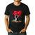 Boston Terrier Lover Heart Shape Boston Terrier Valentine Men's Casual T-Shirt Black