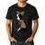 Boston Terrier Lover I Love Mom Tattoo Leopard Men's Casual T-Shirt Black
