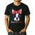 Boston Terrier Mom Bostie Women Girls Men's Casual T-Shirt Black