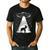 Boston Terrier Mom Dad Dog Alien UFO Men's Casual T-Shirt Black