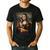 Boston Terrier Mona Lisa Painting Art Dog Mom Dad For Men Women Kids Men's Casual T-Shirt Black