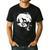 Boston Terrier And Moon Halloween Costume Dog Lover Men's Casual T-Shirt Black