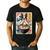 Boston Terrier Ramen Noodles Japanese Art Retro Ocean Waves Men's Casual T-Shirt Black