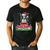 Boston Terrier Santa Claus Christmas Dog Men's Casual T-Shirt Black