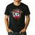 Boston Terrier Santa Claus Elf Reindeer Christmas Dog X-Mas Men's Casual T-Shirt Black