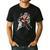 Boston Terrier Santa Claus Hat Merry Christmas Dog X-Mas Men's Casual T-Shirt Black