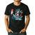 Boston Terrier Selfie Statue Of Liberty 4th Of July American Men's Casual T-Shirt Black