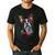 Boston Terrier Splash Men's Casual T-Shirt Black