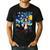 Boston Terrier Starry Night Van Gogh Art Men's Casual T-Shirt Black