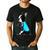 Boston Terrier Tattoos I Love Mom Men's Casual T-Shirt Black