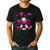 Boston Terrier Valentines Day Shirt Heart Dog Lover Men's Casual T-Shirt Black