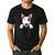 Bull Terrier Pocket Bull Terrier Peeking Out Pocket Men's Casual T-Shirt Black