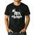 Bull Terrier Skeleton Birthday Halloween Kids Men's Casual T-Shirt Black