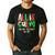 All Calm Said No Teacher Teacher Christmas Lights Men's Casual T-Shirt Black