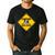 Caution Sign Boston Terrier Dog Bostie Puppy Men's Casual T-Shirt Black
