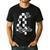 Checkered Fourth Grade Back To School Teachers Students Men's Casual T-Shirt Black