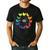 Chicken Themed Color Wheel Educational Art Teacher Artist Men Women Girls Kids Men's Casual T-Shirt Black