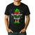 Christmas Kindergarten Elf Squad Teacher Student Men's Casual T-Shirt Black Christmas Kindergarten Elf Squad Teacher Student Men's Casual T-Shirt Black