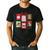 Christmas Teacher Stamps Men's Casual T-Shirt Black